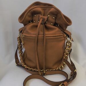 Vintage Dimoni Made In Spain Large Leather Bucket Bag - Excellent Condition!